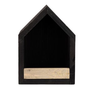 Modern wand vogelvoederhuisje Zwart-Grijs - B 16 x D 13 x H 22 cm - afbeelding 2