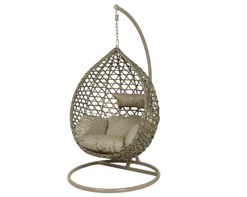Montreal Hang-ei Wicker Taupe - Ø 105 x H 186 cm - afbeelding 1