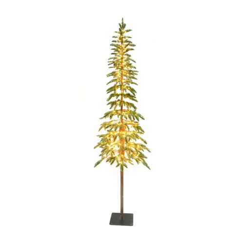 Mountain tree prelit - 318 tips - H 210 x D 60 cm - 300L - incl. dimmer