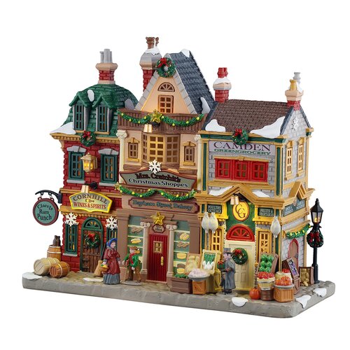 MRS. CRATCHIT'S CHRISTMAS SHOPPES, INCL. ADAPTOR 44338, 100 mA (WHITE)