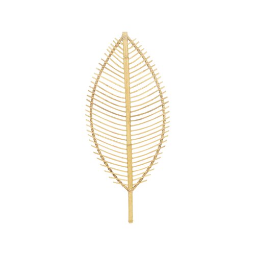 Muurdeco feather 35,5 x 2 x 82,5 cm large natural