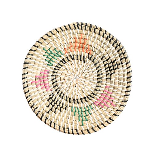 Muurdeco 'multicolor sun' - D 26 cm