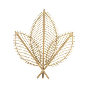 Muurdeco three feathers 72,5 x 5 x 83 cm natural