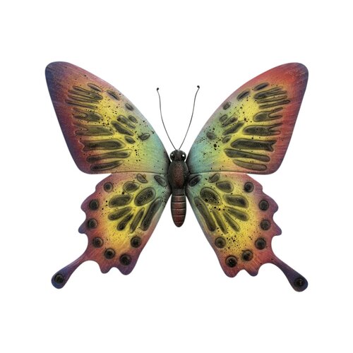 Muurvlinder 56 x 48 cm multi