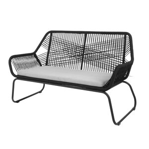 Napoli 2-zits loungebank zwart