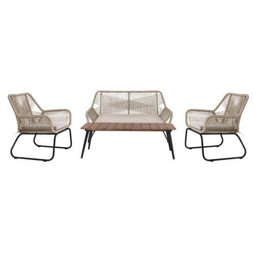 Ease Up Napoli 4-zits loungeset beige - afbeelding 1