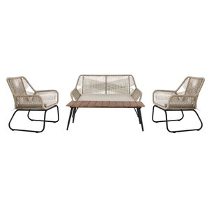 Ease Up Napoli 4-zits loungeset beige - afbeelding 1
