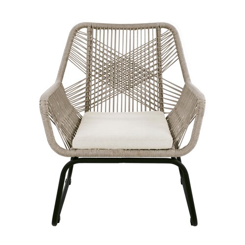 Napoli loungestoel met voetensteun beige - afbeelding 3