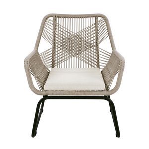 Napoli loungestoel met voetensteun beige - afbeelding 3