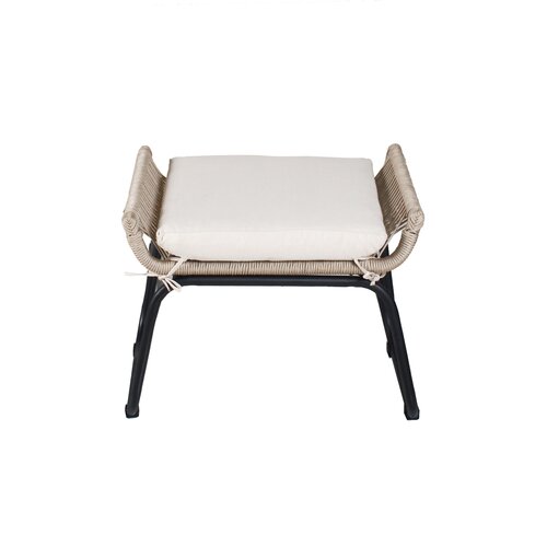 Napoli loungestoel met voetensteun beige - afbeelding 4