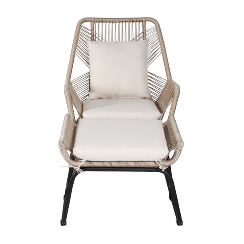 Ease Up Napoli loungestoel met voetensteun beige - afbeelding 2
