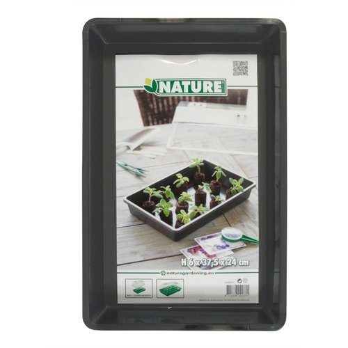 Nature kweekbak antraciet 37,5x24cm - afbeelding 2