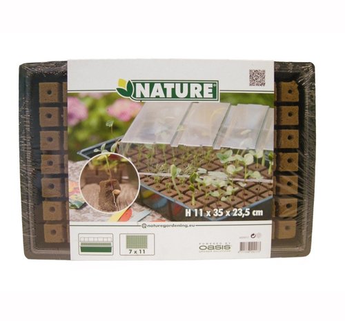 Nature kweekbak met groeimedium 35x23,5cm - afbeelding 2