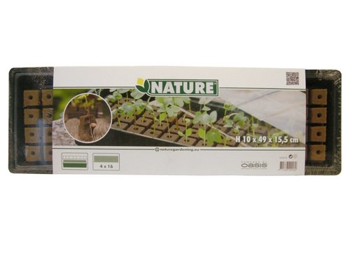 Nature kweekkas met groeimedium 49x15,5cm - afbeelding 2