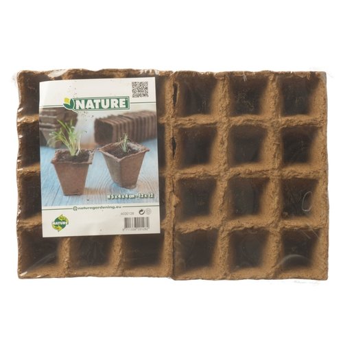 Nature turfpotjes h5x4x4cm 12x12st - afbeelding 2