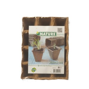 Nature turfpotjes h5x4x4cm 6x12st - afbeelding 2