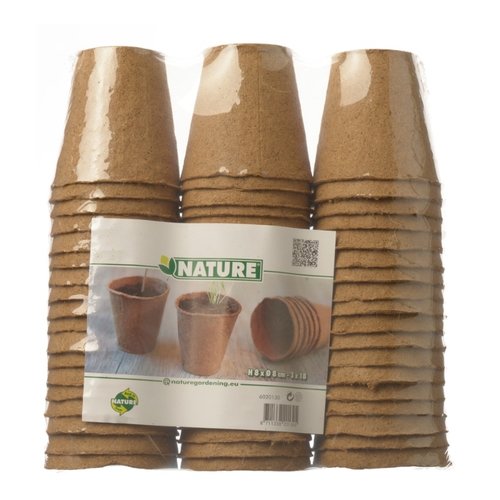 Nature turfpotjes h8,5xø8cm 18x3st - afbeelding 2