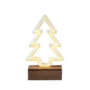 Neon light boom warm wit 70led battery operated en timer - l11,5xb5,5xh20cm