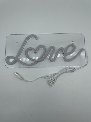 Neon sign 'Love' B 35 x H 15 cm USB 2m roze - afbeelding 2