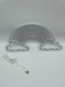 Neon sign 'Rainbow' B 40 x H 20 cm USB 2m multi - afbeelding 2