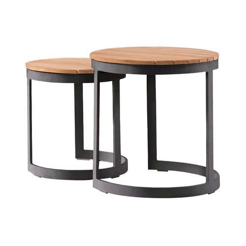 Neverland bijzettafels antraciet set van 2