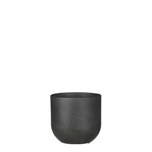 Nora pot rond d.grijs - h13xd14cm
