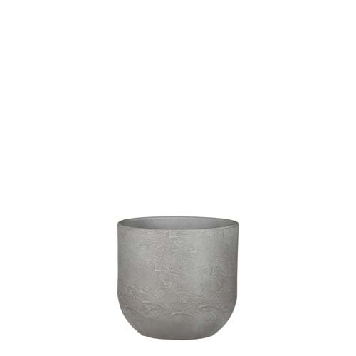 Nora pot rond l.grijs - h13xd14cm