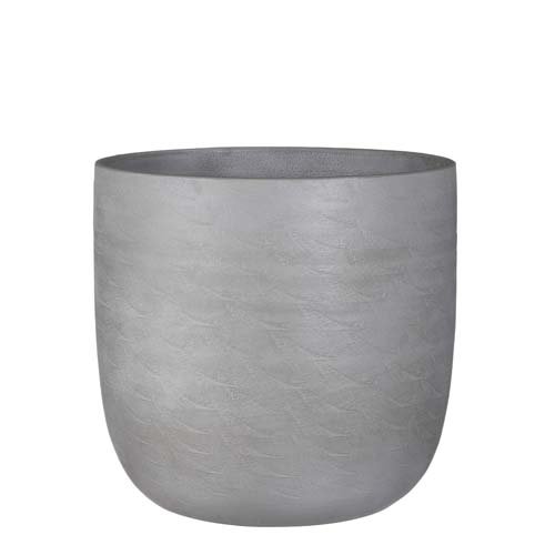 Nora pot rond l.grijs - h31xd34cm