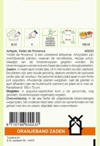 OBZ Artisjokken Violet de Provence - afbeelding 2