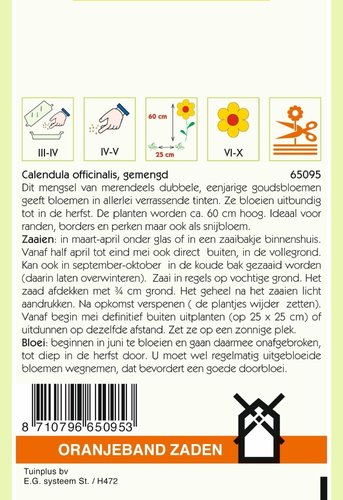 OBZ Calendula, Goudsbloem gemengd - afbeelding 2