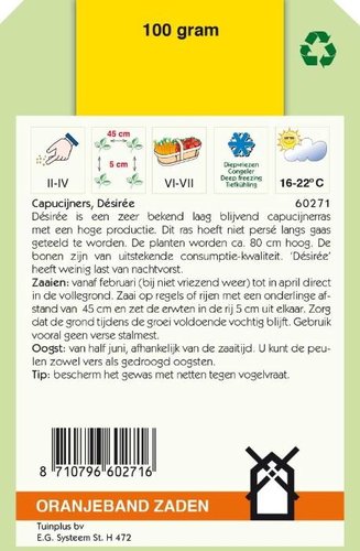 OBZ Capucijners Desiree, 100g - afbeelding 2