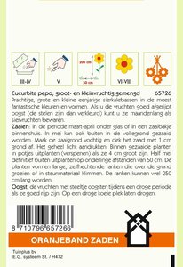 OBZ Cucurbita, Sierkalebas groot- en kleinvruchtig gemengd - afbeelding 2