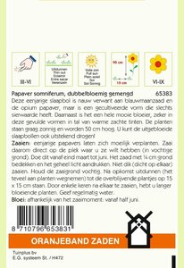 OBZ Papaver, Slaapbol dubbelbloemig gemengd - afbeelding 2