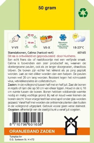 OBZ Stamslabonen Calima (Haricots Verts), 50g - afbeelding 2