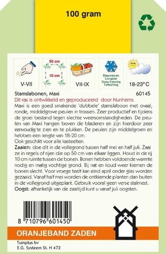 OBZ Stamslabonen Maxi, 100g - afbeelding 2