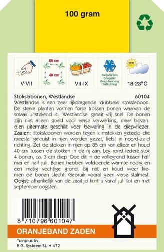 OBZ Stokslabonen Westlandse, 100g - afbeelding 2