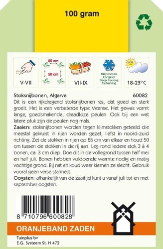 OBZ Stoksnijbonen Algarve, 100g - afbeelding 2