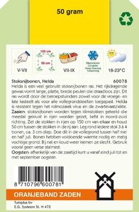 OBZ Stoksnijbonen Helda, 50g - afbeelding 2