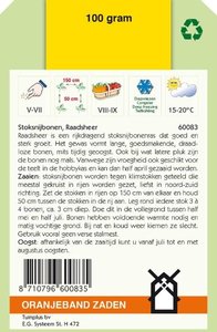 OBZ Stoksnijbonen Raadsheer, 100g - afbeelding 2