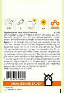 OBZ Tagetes, Afrikaan Gypsy Sunshine - afbeelding 2