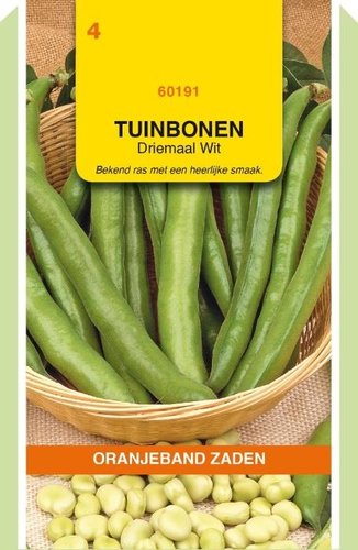 OBZ Tuinbonen Driemaal Wit, 100g - afbeelding 1