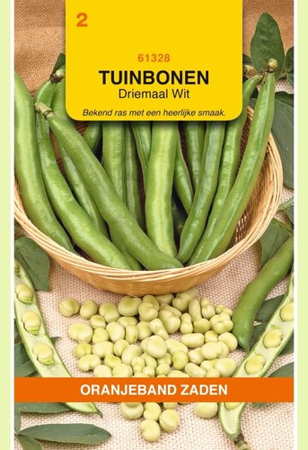 OBZ Tuinbonen Driemaal Wit, 15g - afbeelding 1