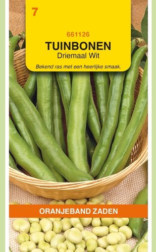 OBZ Tuinbonen Driemaal Wit, 250g - afbeelding 1