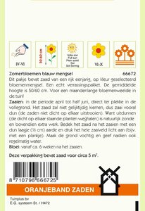 OBZ Zomerbloemen mengsel, blauw - afbeelding 2