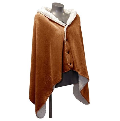 Omslagplaid Coby Bison Brown - 150 x 75 cm