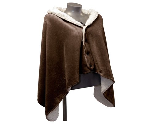 Omslagplaid Coby Bison Brown - 150 x 75 cm