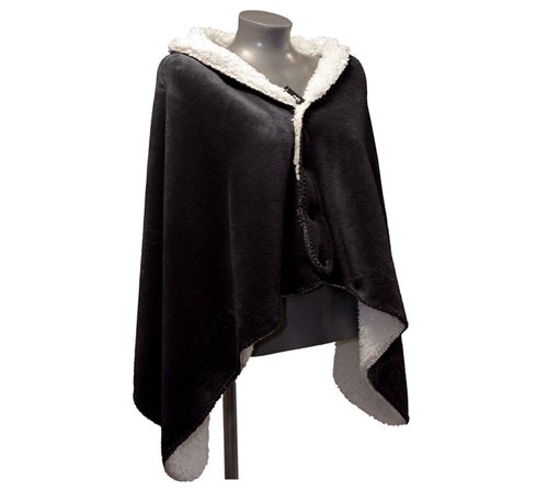 Omslagplaid Coby Black - 150 x 75 cm