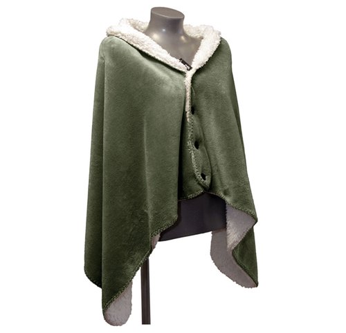 Omslagplaid Coby Deep Green - 150 x 75 cm
