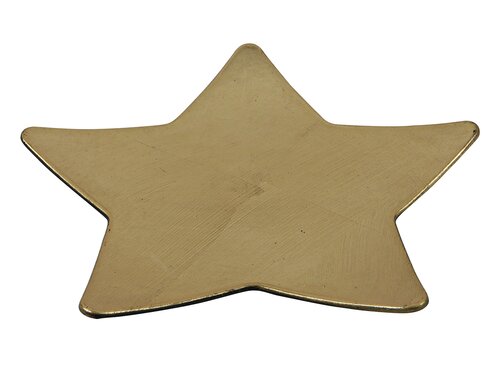 Onderbord ster goud 28cm