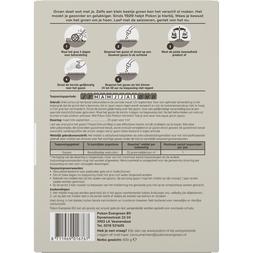 Onkruid Weg 40m2 800gr - afbeelding 2